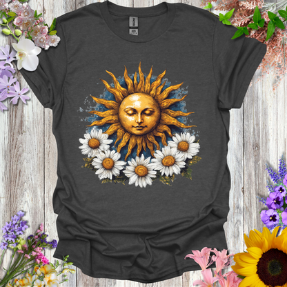 #236 Sunface & Flowers T-Shirt