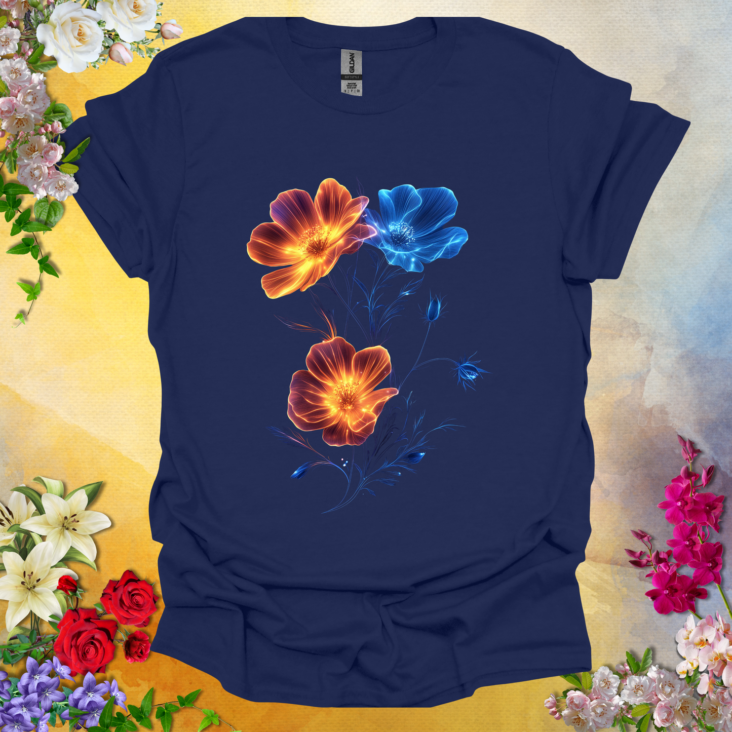 #36 Neon Flowers T-Shirt