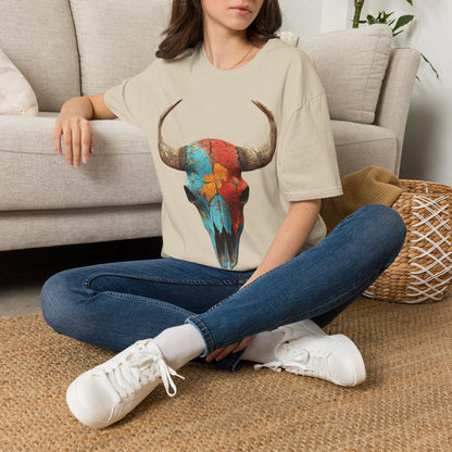 Painted Buffalo Skull T-Shirt