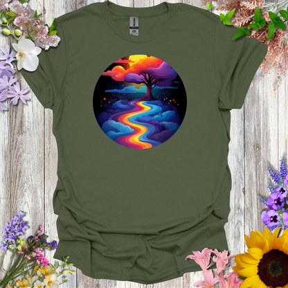 #86 Rainbow River/Tree T-Shirt