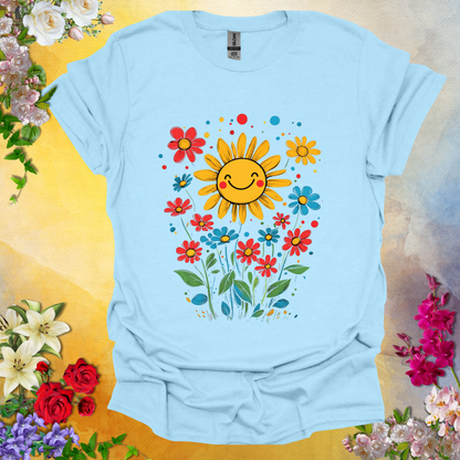 #210 Smiling Flowers T-Shirt