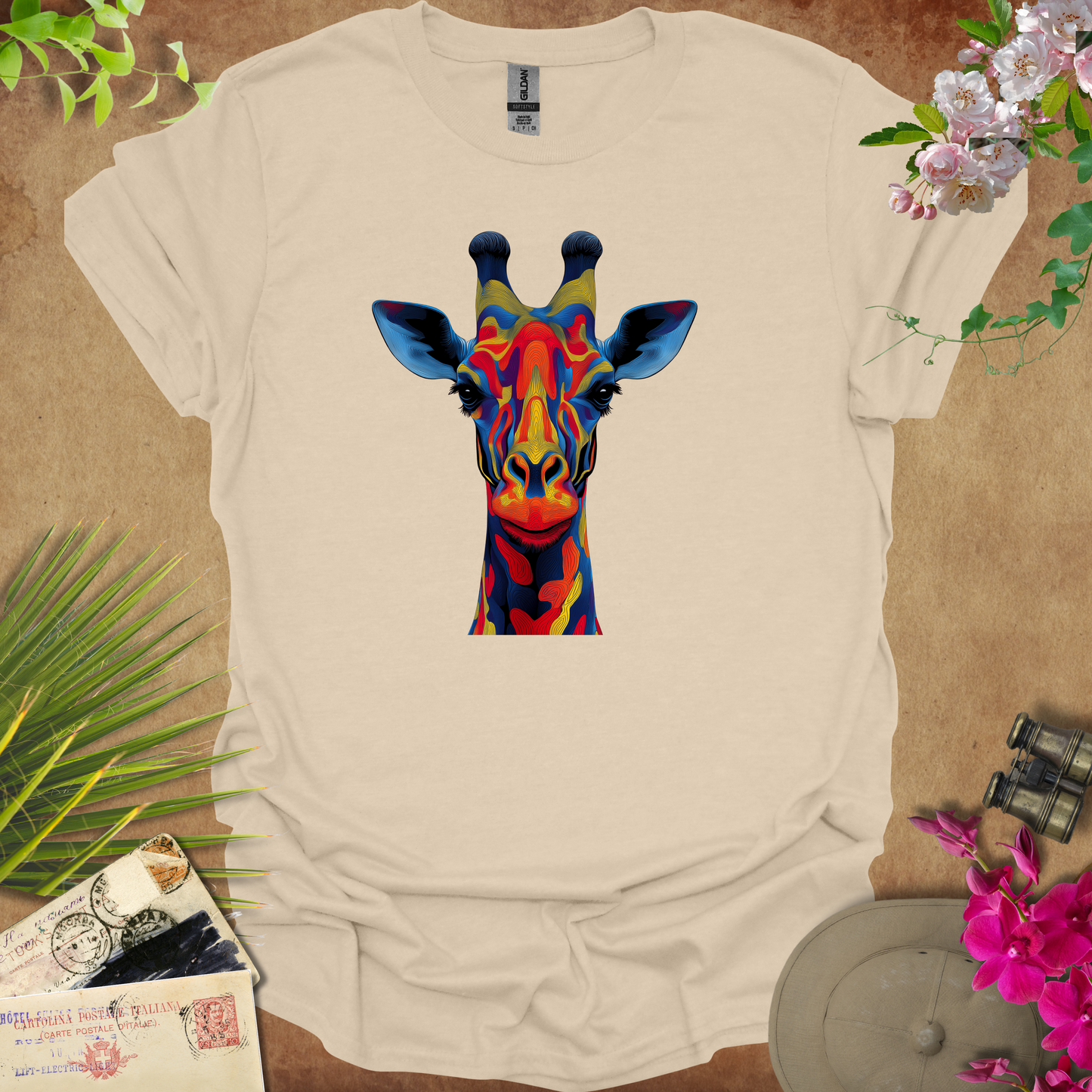 #102 Psychedelic Giraffe T-Shirt