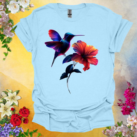 #226 Humming Bird & Flower T-Shirt