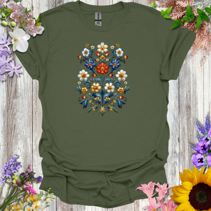 #84 Floral Pattern T-Shirt