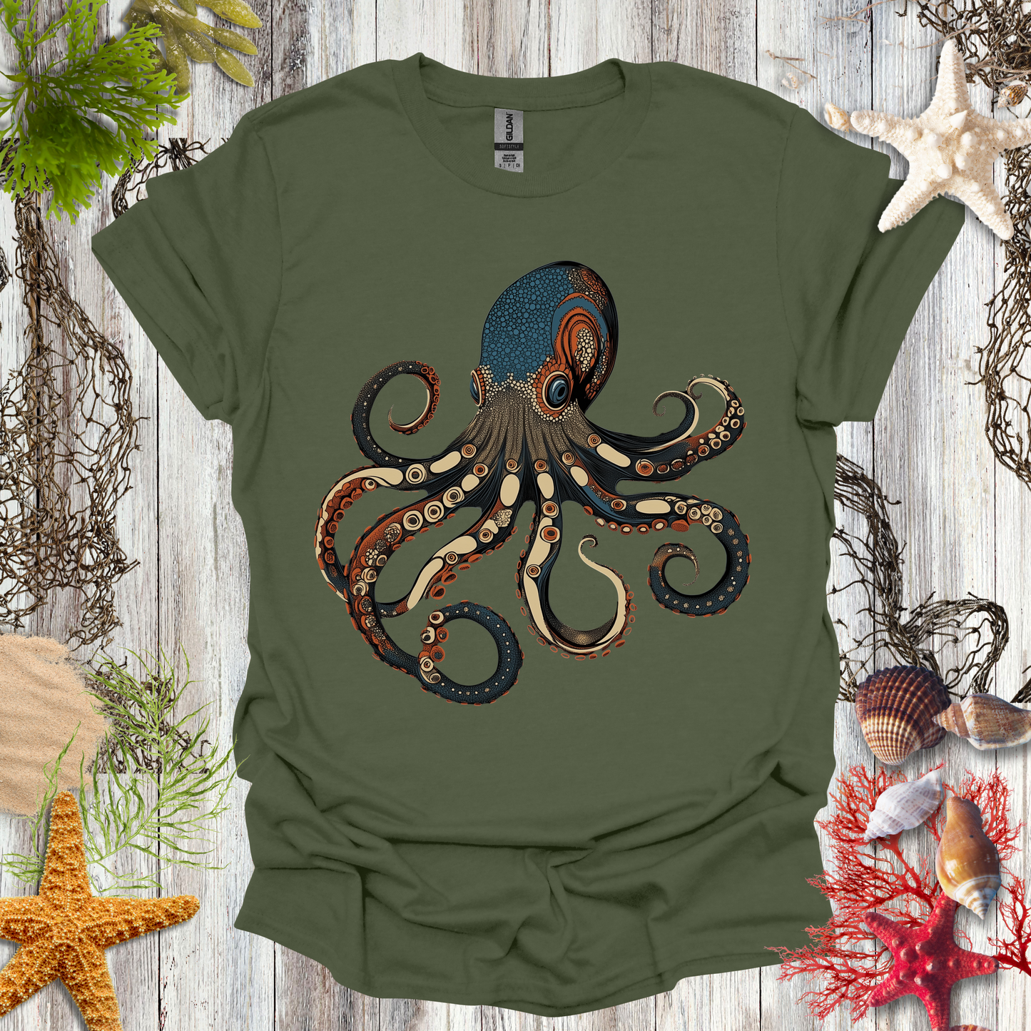 #155 Vintage Octopus T-Shirt