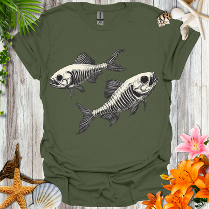 #212 Skeleton Fish T-Shirt