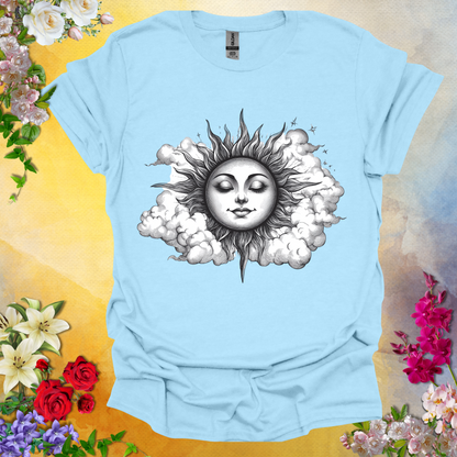 #178 Retro Sun & Clouds T-Shirt