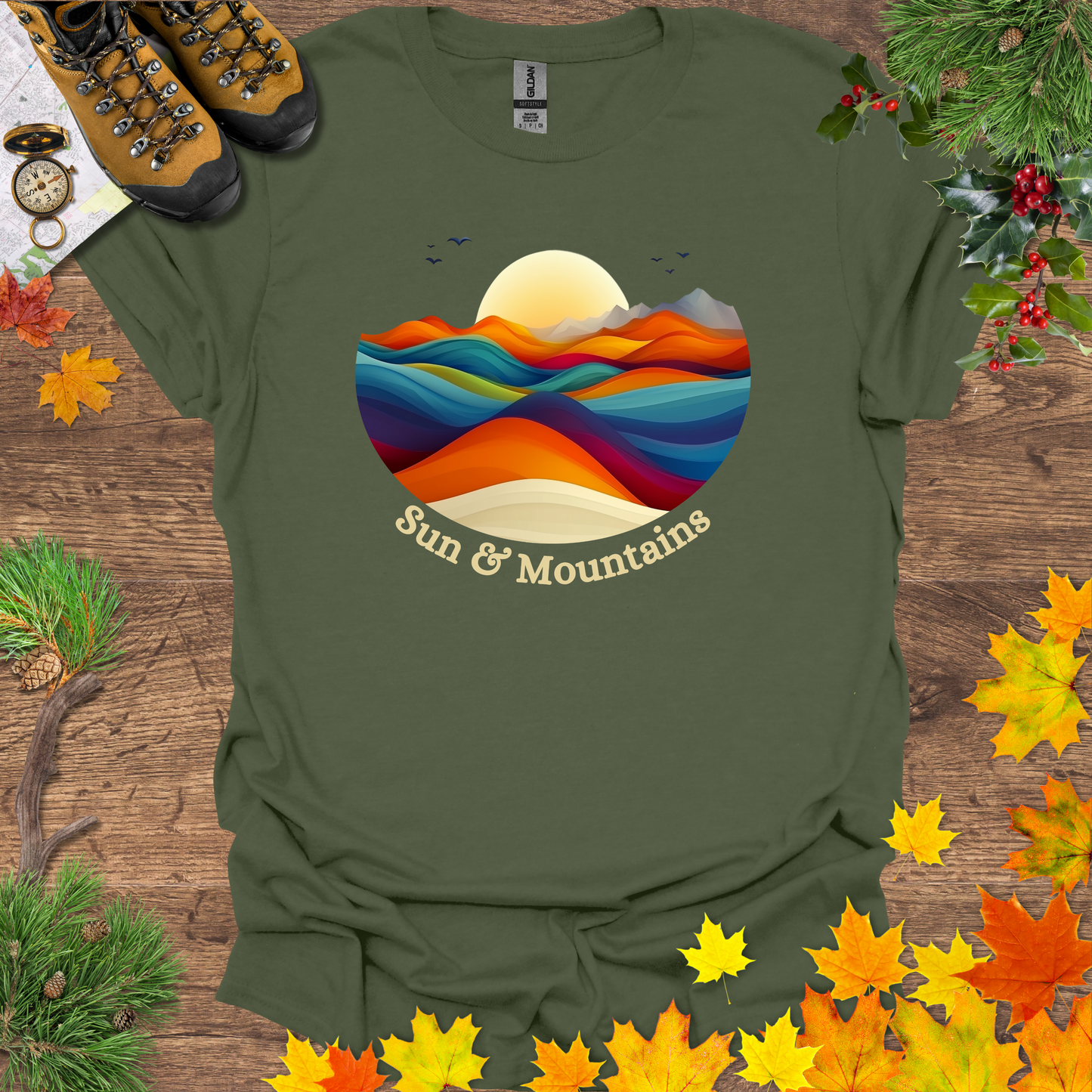 #94 Sun & Mountains T-Shirt