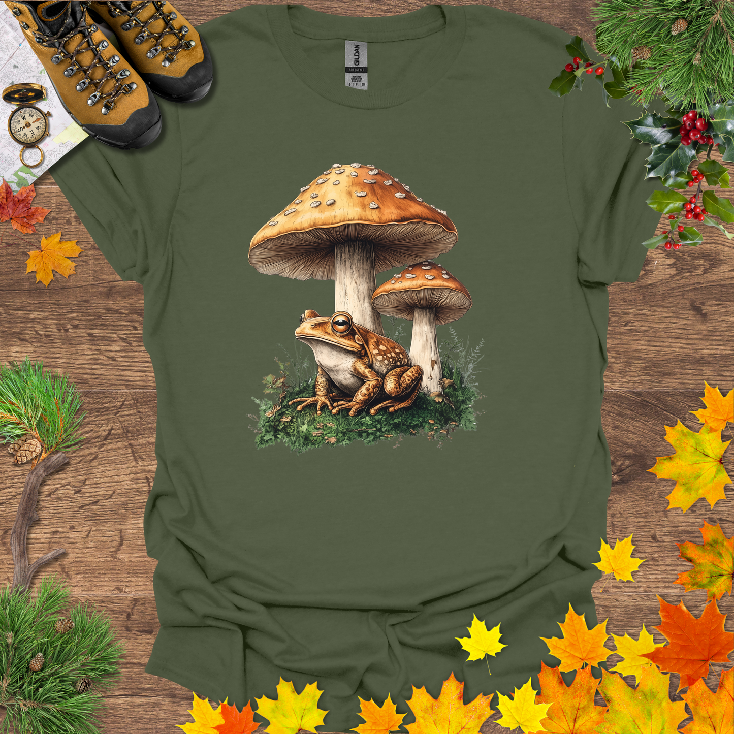 #45 Frog & Shrooms T-Shirt