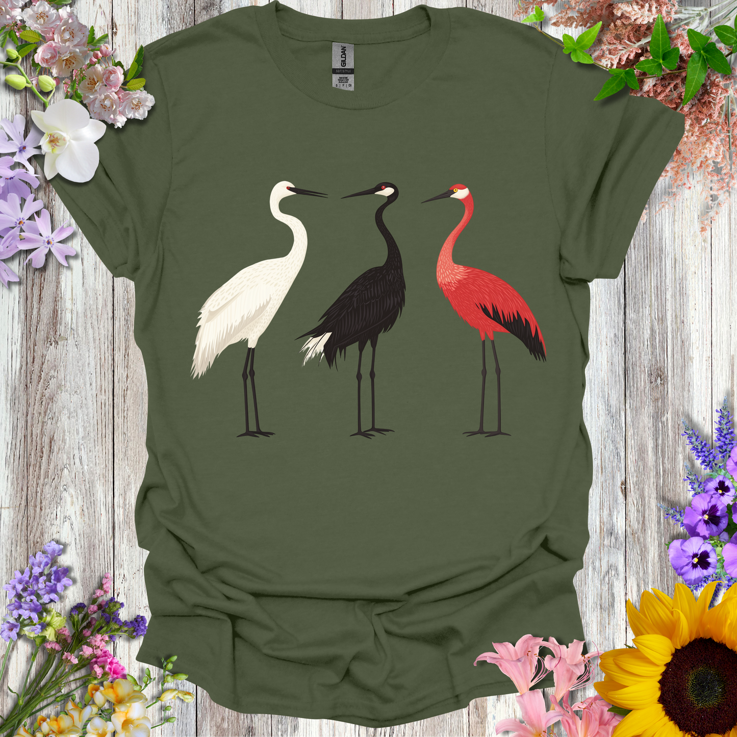 #175 3 Standing Herons