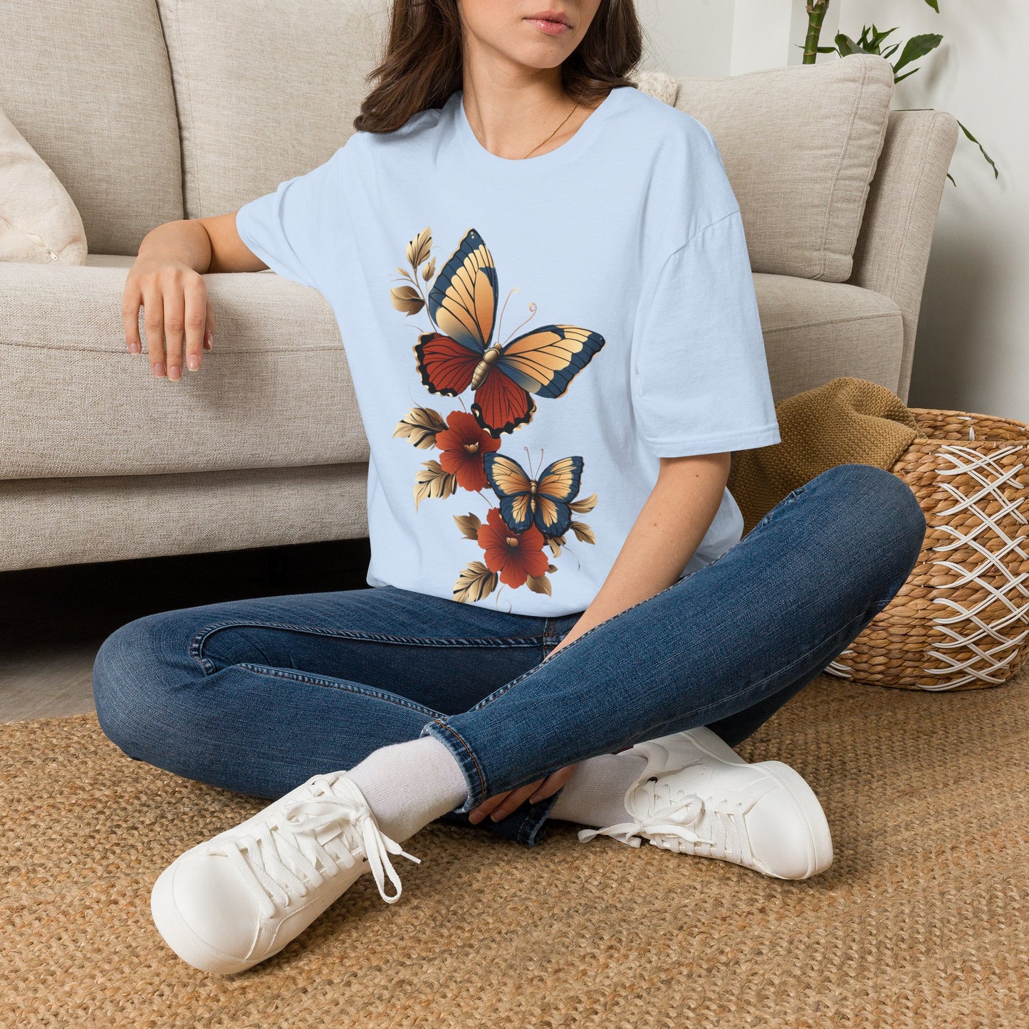 Butterfly Flowers T-Shirt