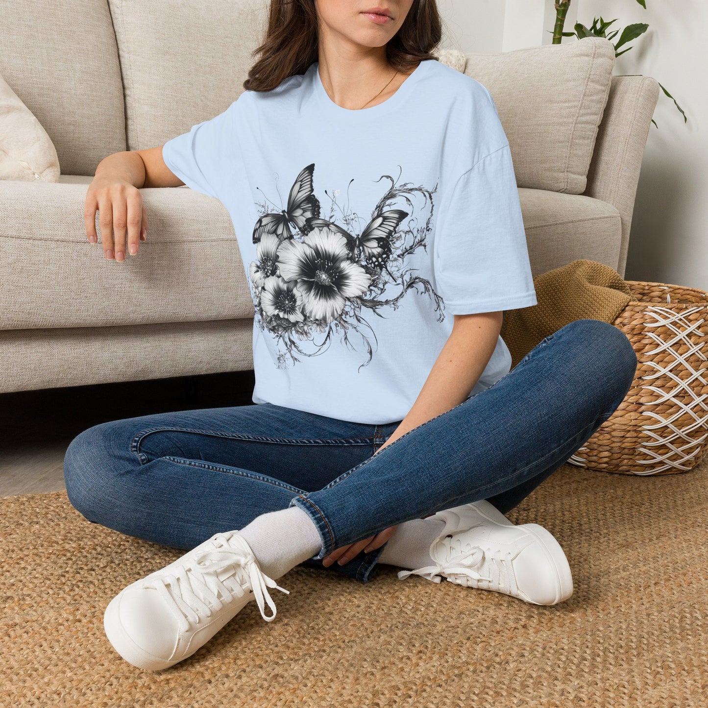 Butterflies & Flowers T-Shirt