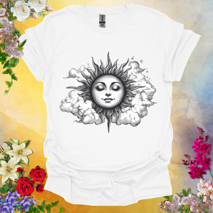 #178 Retro Sun & Clouds T-Shirt