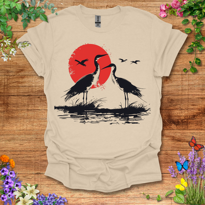 #41 Sun & Cranes T-Shirt