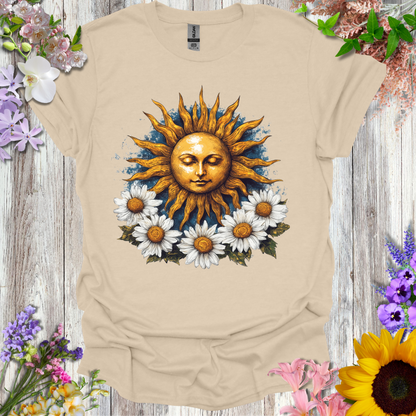 #236 Sunface & Flowers T-Shirt