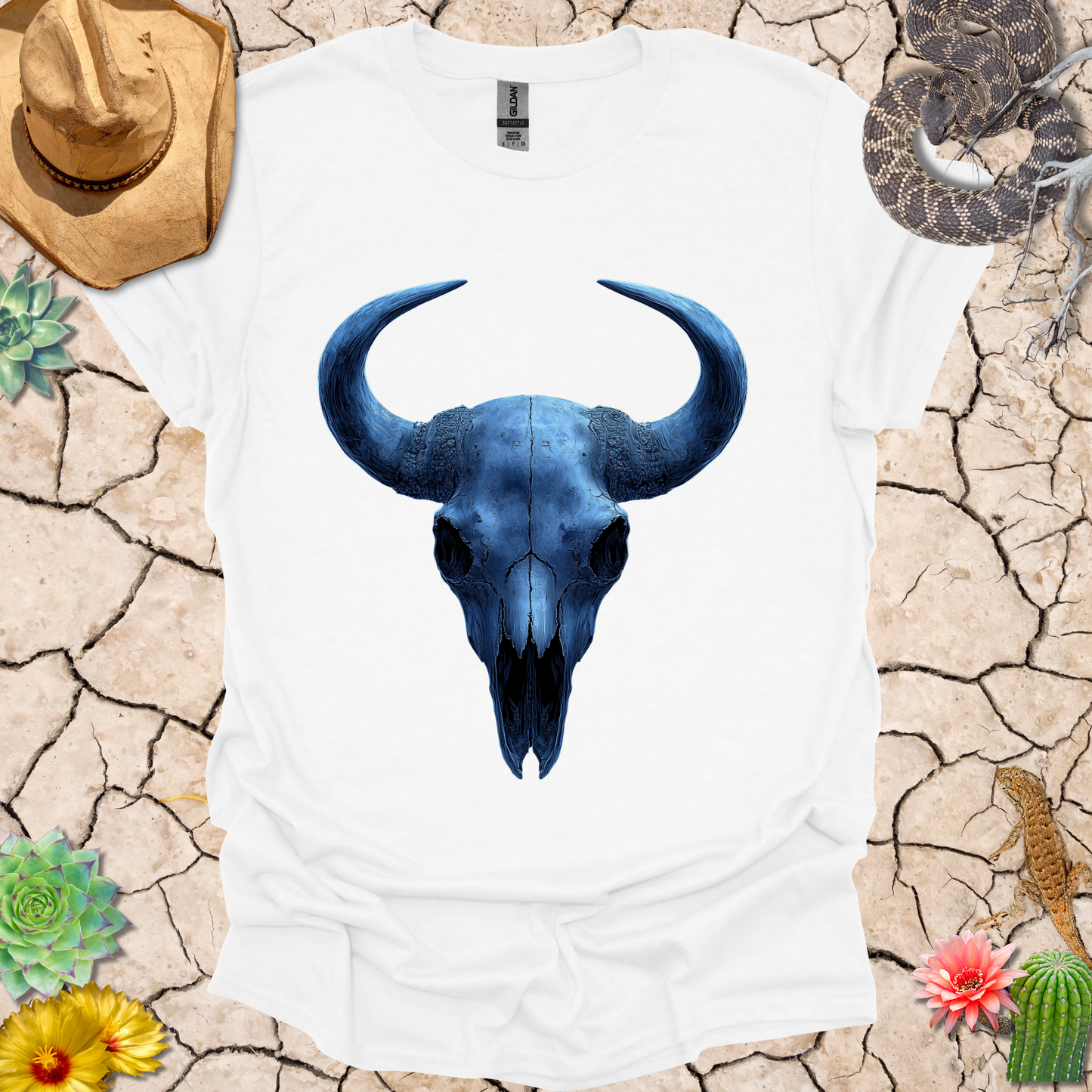 #50 Blue Buffalo Head T-Shirt