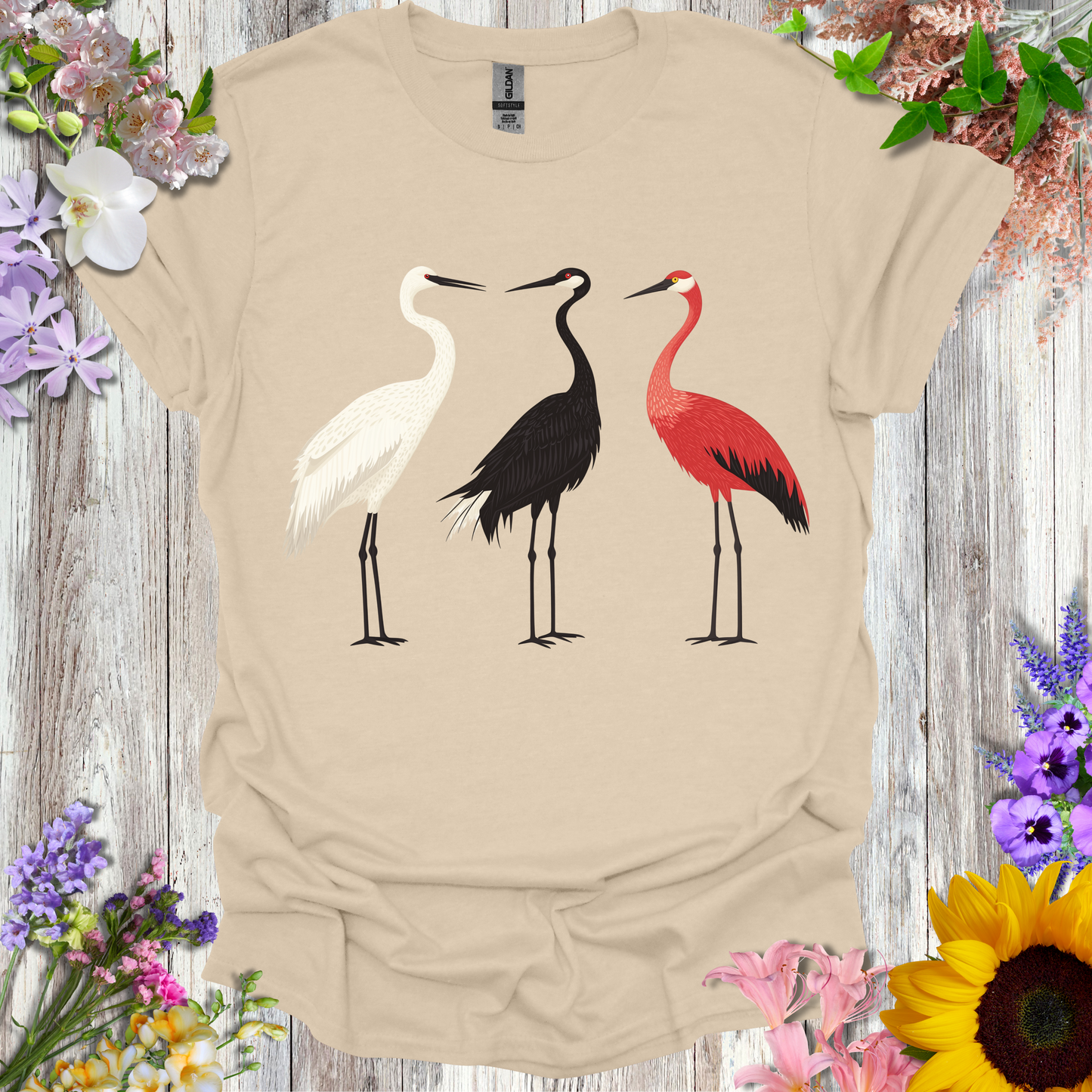 #175 3 Standing Herons