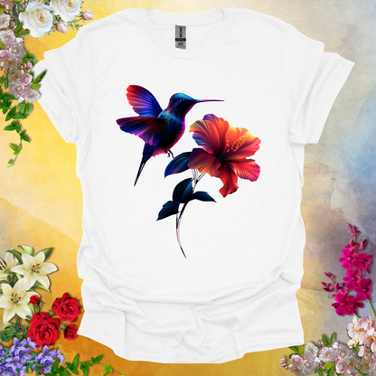 #226 Humming Bird & Flower T-Shirt