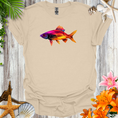 #55 Colorful Geometric Fish T-Shirt