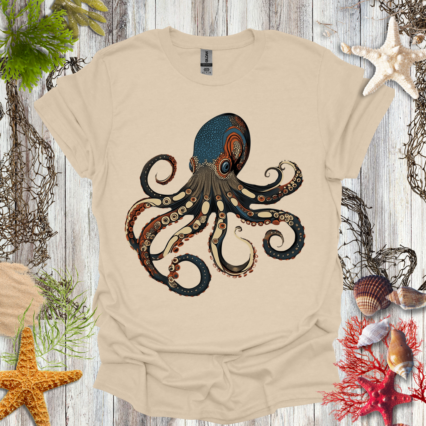 #155 Vintage Octopus T-Shirt
