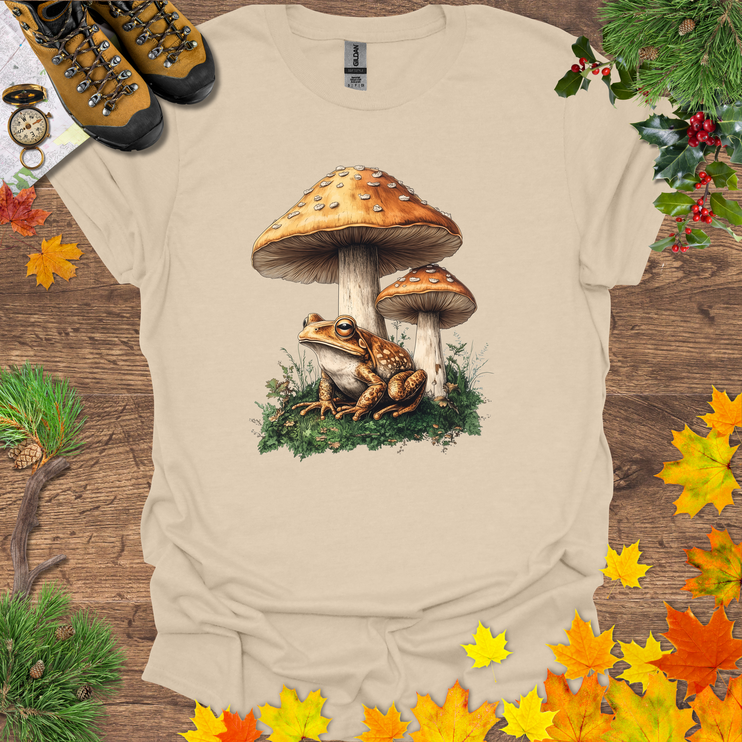 #45 Frog & Shrooms T-Shirt