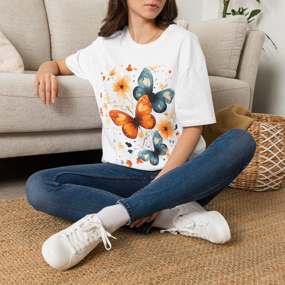Butterfly Flowers T-Shirt