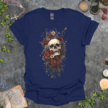 #222 Skull & Flowers T-Shirt