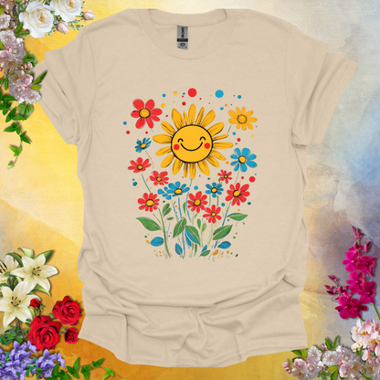 #210 Smiling Flowers T-Shirt