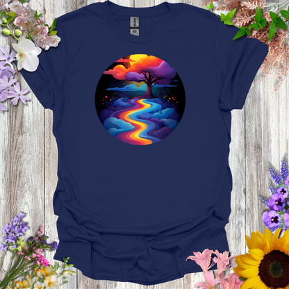 #86 Rainbow River/Tree T-Shirt