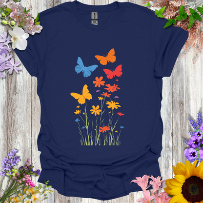 #231 Butterflies & Flowers T-Shirt
