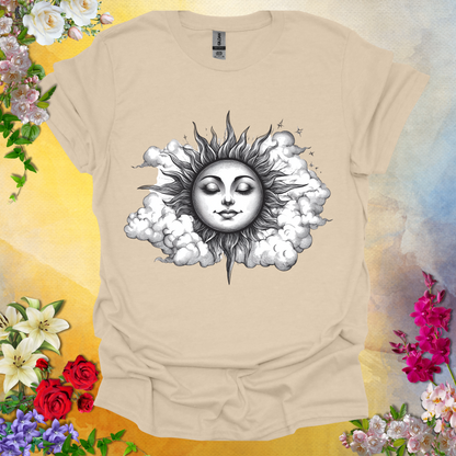 #178 Retro Sun & Clouds T-Shirt