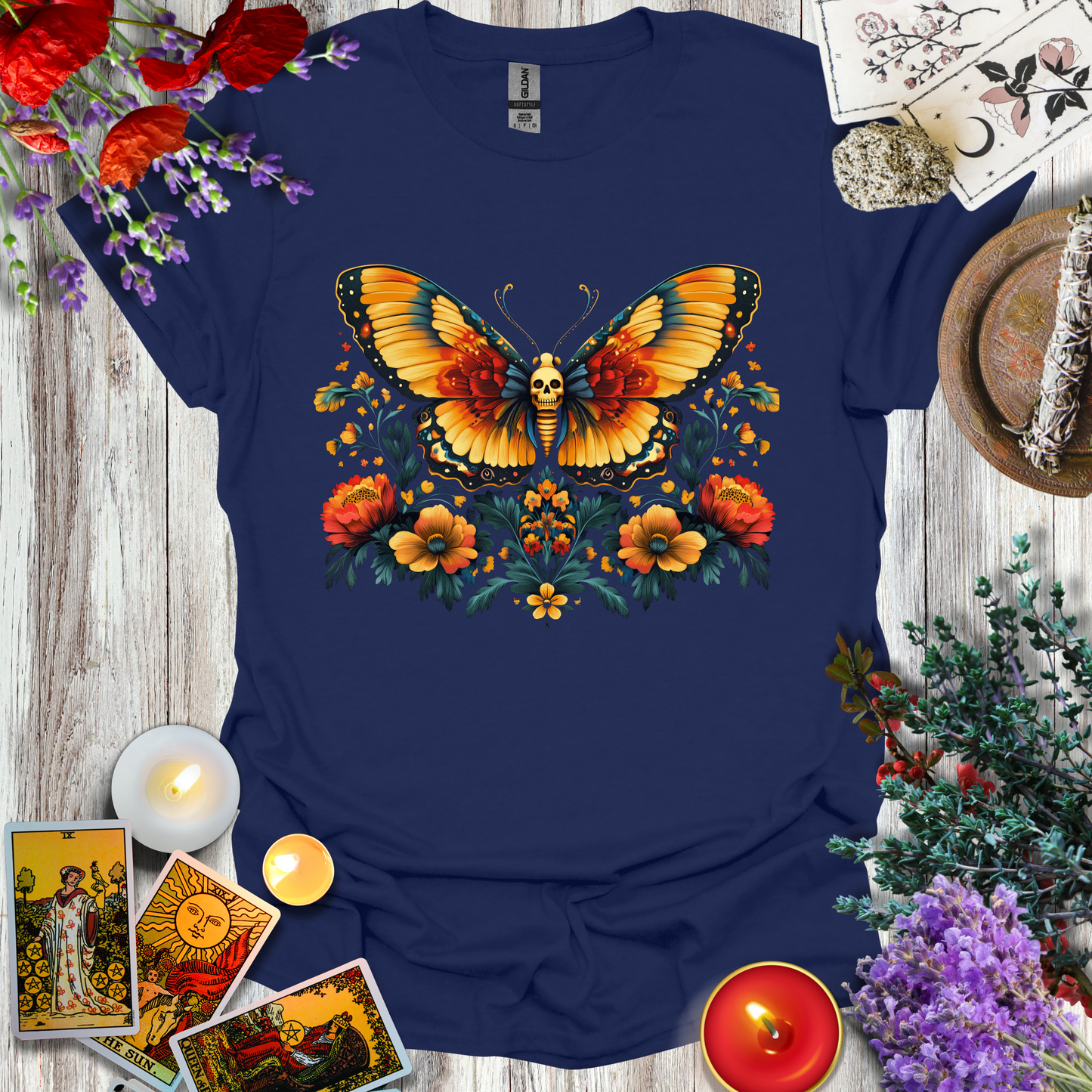 #54 Death Head Butterfly T-Shirt