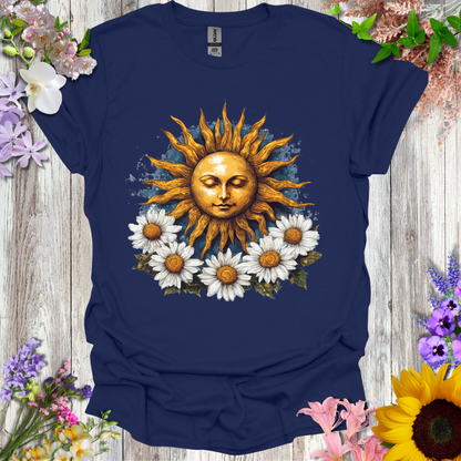 #236 Sunface & Flowers T-Shirt