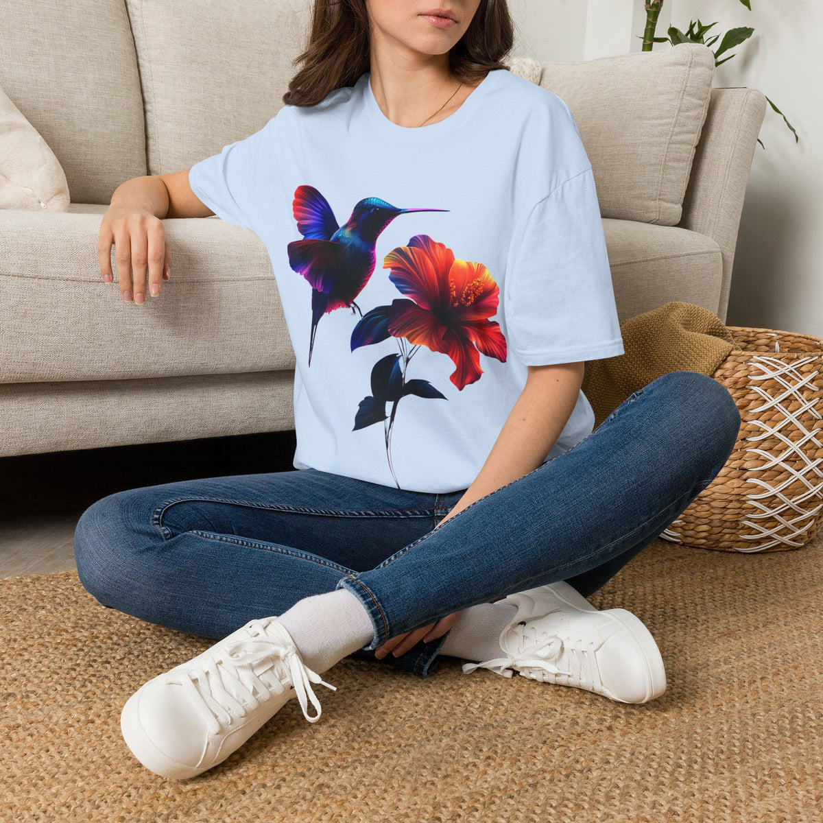 Hummingbird & Flowers T-Shirt