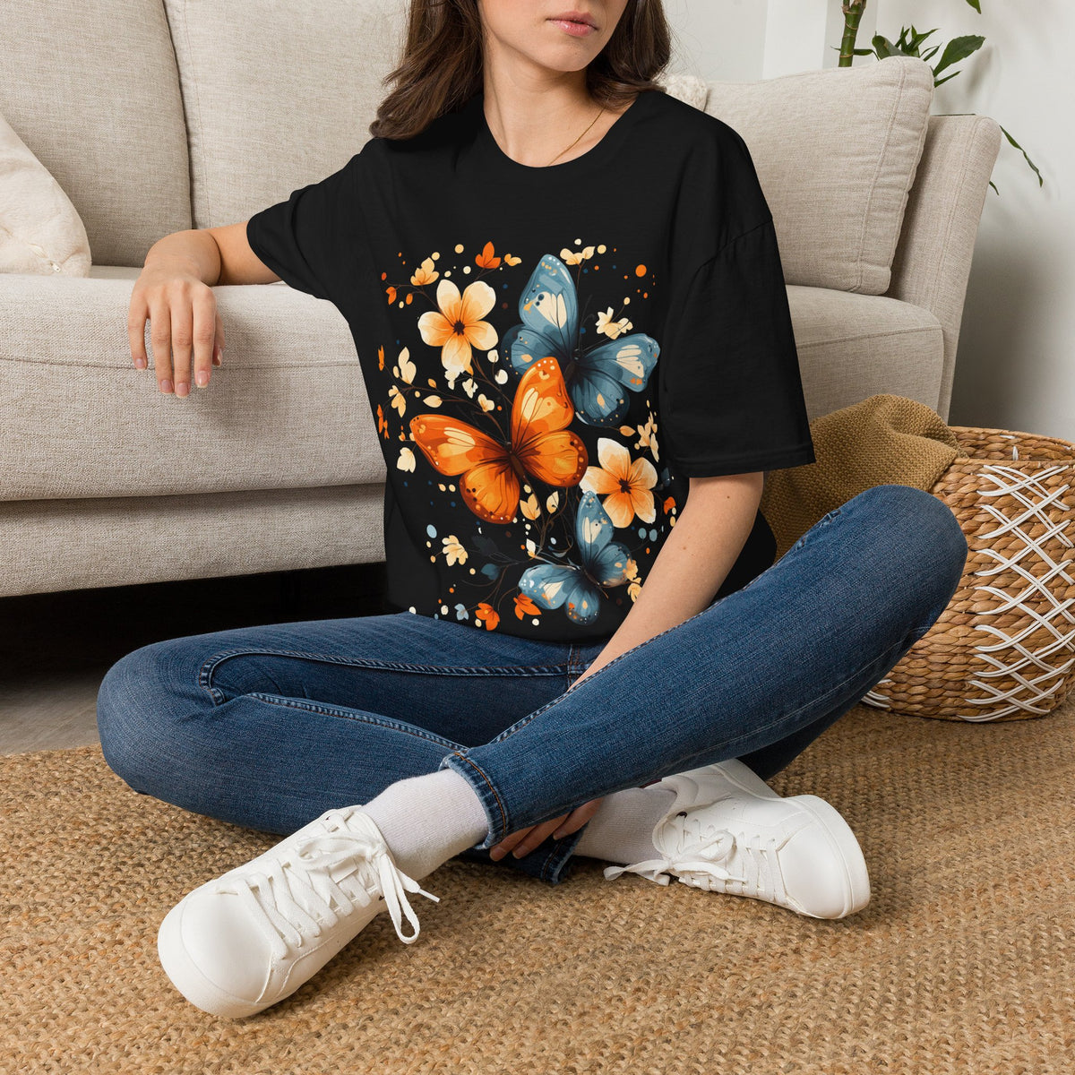 Butterfly Flowers T-Shirt