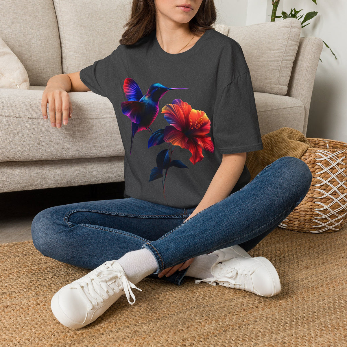 Hummingbird & Flowers T-Shirt
