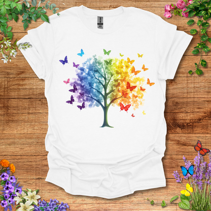 #198 Tree & Butterfly T-Shirt