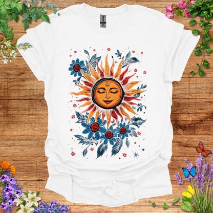 #160 Sun & Flowers T-Shirt