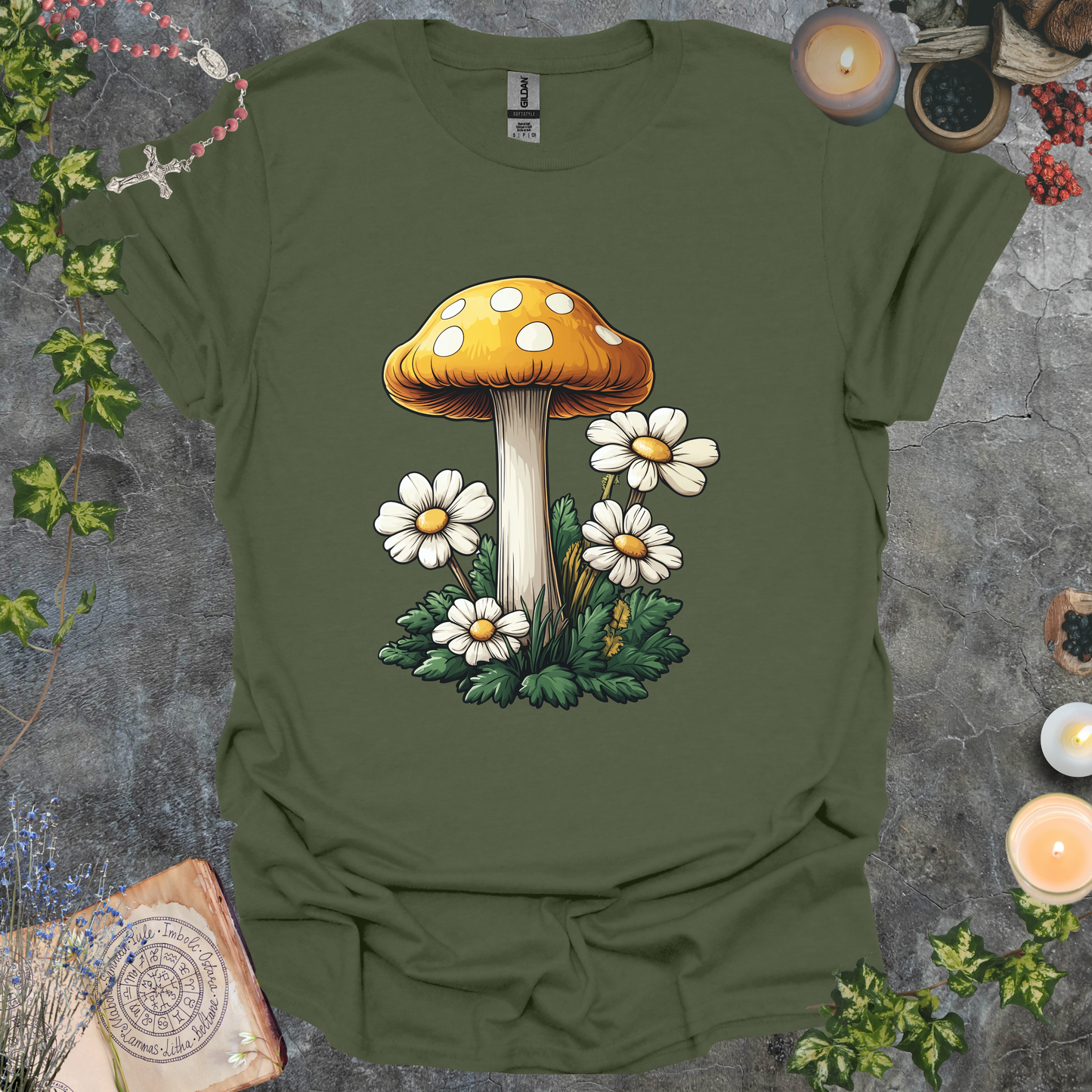 #219 Mushrooms & Daises T-Shirt