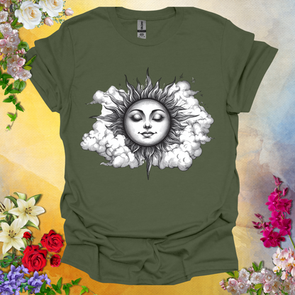 #178 Retro Sun & Clouds T-Shirt