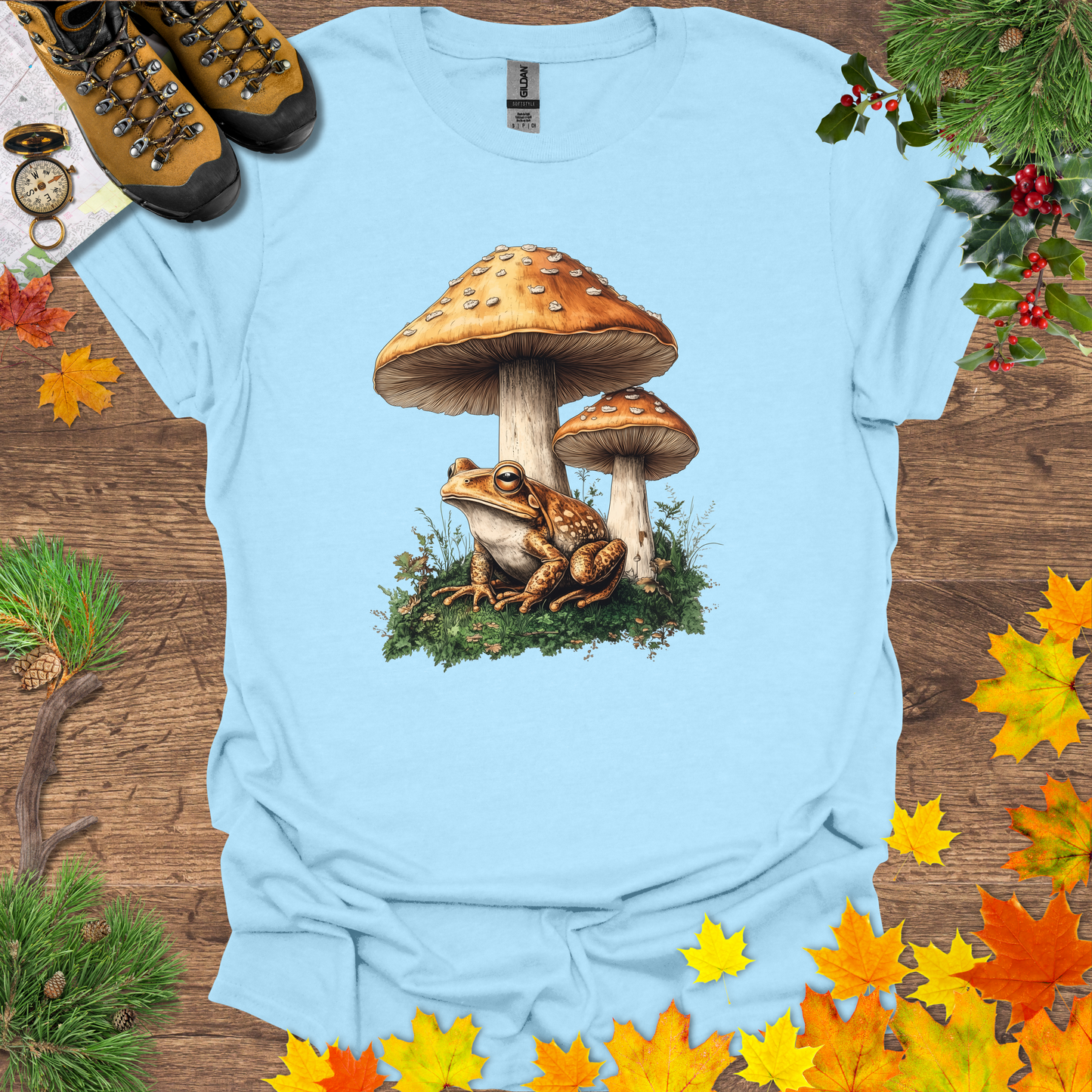 #45 Frog & Shrooms T-Shirt