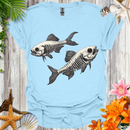 #212 Skeleton Fish T-Shirt