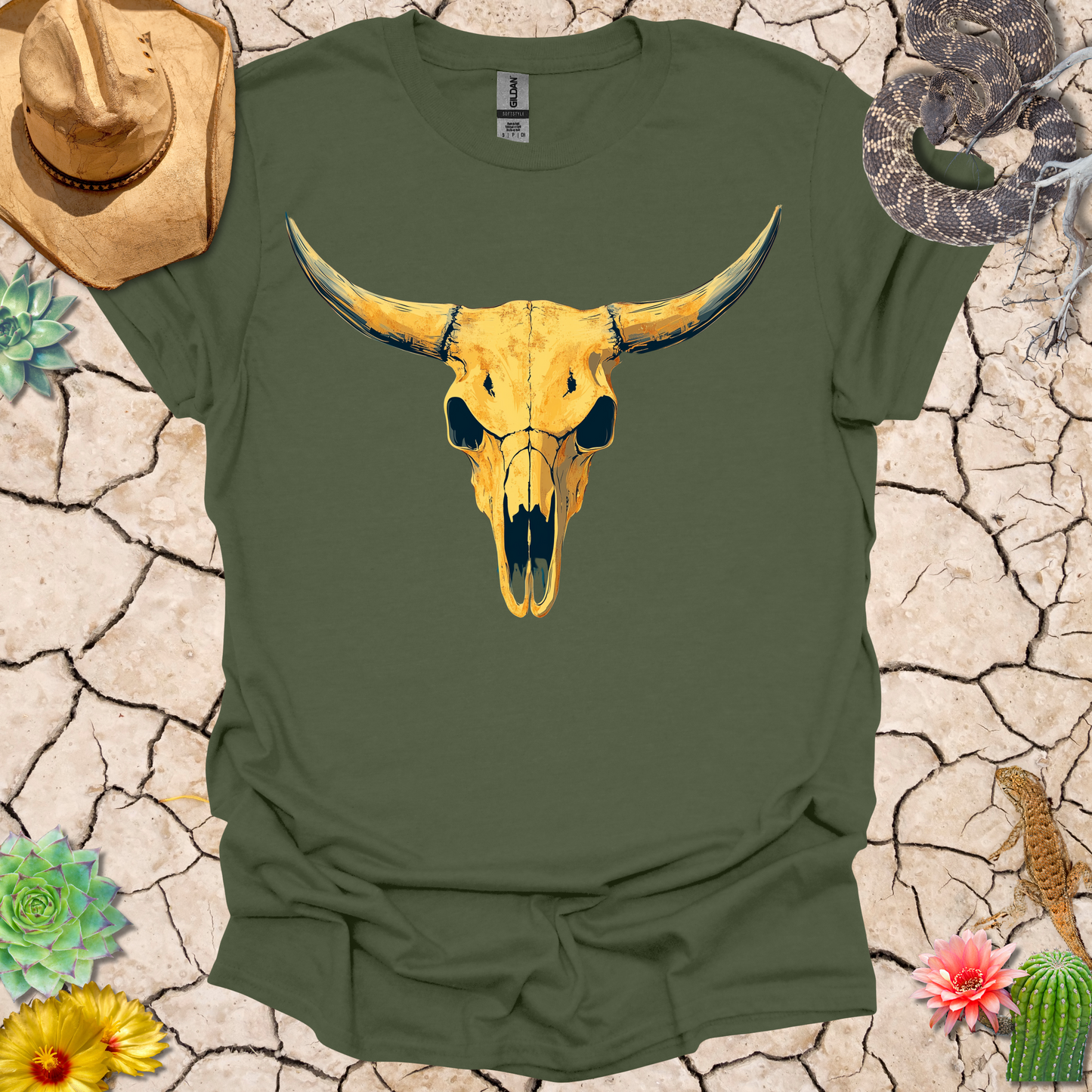 #49 Buffalo Skull T-Shirt