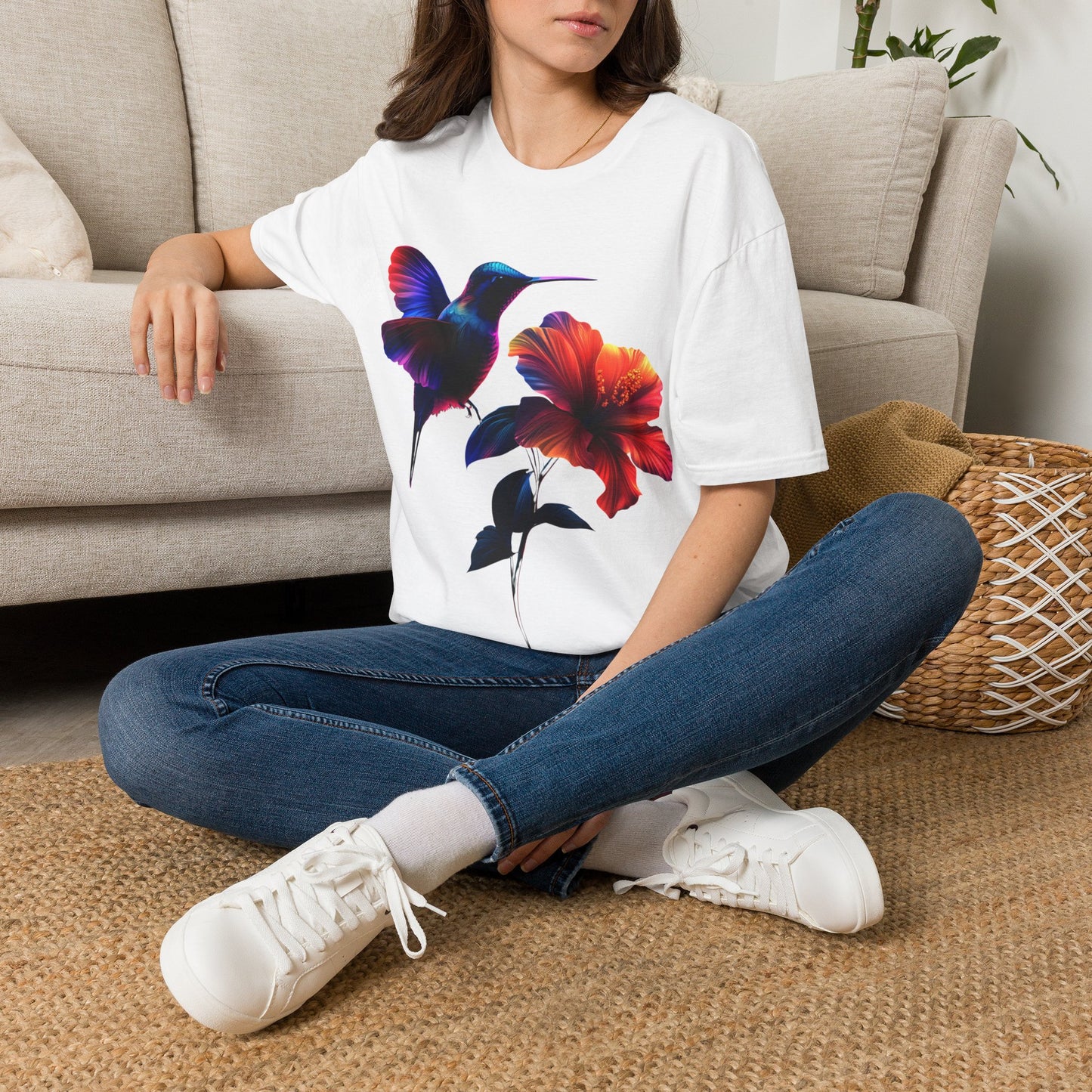 Hummingbird & Flowers T-Shirt